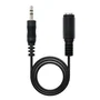 Nanocable Cable de Audio Estéreo Jack 3.5mm Macho a Hembra 3m Negro
